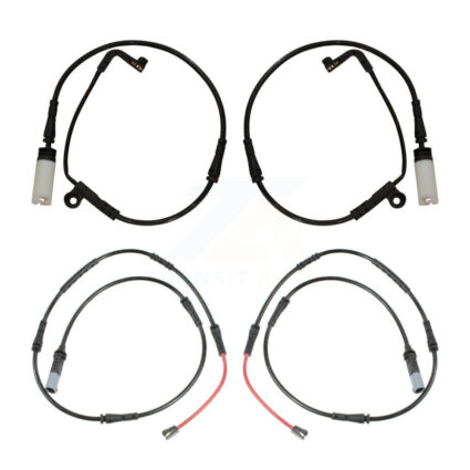 Front Rear Brake Pads Wear Sensor (4 Pack) For 2009-2010 BMW 528i xDrive 3.0L KSE-100512