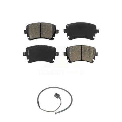 Rear Semi-Metallic Disc Brake Pads And Wear Sensors Kit For Volkswagen Phaeton Audi S6 KSW-100503
