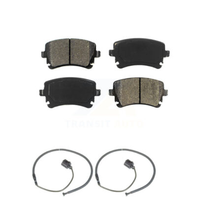 Rear Semi-Metallic Disc Brake Pads And Wear Sensors Kit For Volkswagen Phaeton Audi S6 KSW-100659