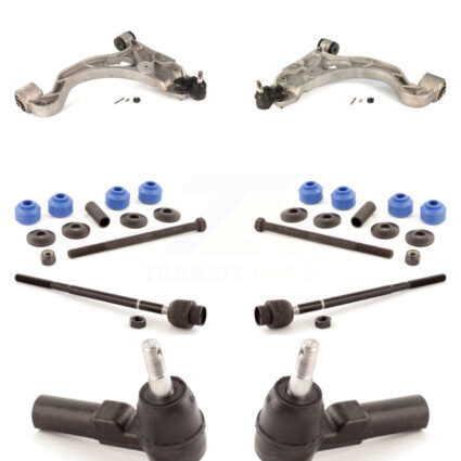 Front Arm Ball Joint Tie Rod End Link Kit (8Pc) For Pontiac Bonneville Oldsmobile Aurora KTR-100372
