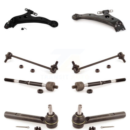 Front Control Arm Ball Joint Tie Rod End Link Kit (8Pc) For Lexus RX350 Toyota Highlander KTR-100383
