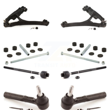 Front Control Arm And Ball Joint Tie Rod End Link Kit (8Pc) For GMC Sierra 1500 Chevrolet KTR-100390