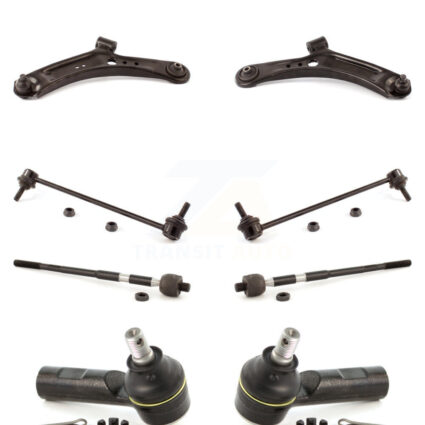 Front Control Arm Ball Joint Assembly Tie Rod End Link Kit (8Pc) For Suzuki SX4 Crossover KTR-100406