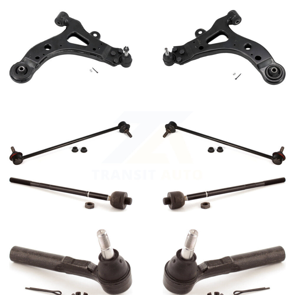 Front Control Arm And Ball Joint Tie Rod End Link Kit (8Pc) For Pontiac Montana Chevrolet KTR-100421