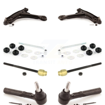 Front Control Arm & Ball Joint Tie Rod End Link Kit (8Pc) For Pontiac Grand Am Chevrolet KTR-100443