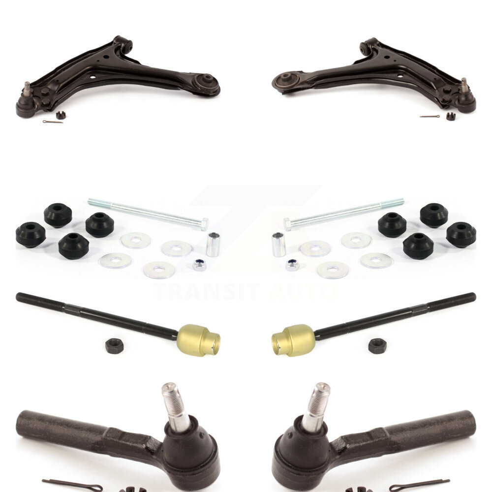 Front Control Arm & Ball Joint Tie Rod End Link Kit (8Pc) For Pontiac Grand Am Chevrolet KTR-100443