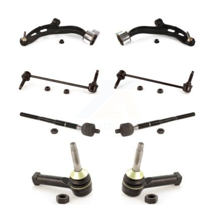 Front Control Arm Ball Joint Tie Rod End Link Kit (8Pc) For Ford Flex Taurus Lincoln MKT KTR-100475