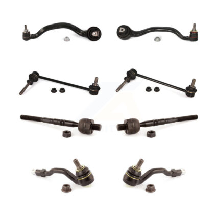 Front Control Arm Ball Joint Tie Rod End Link Kit (8Pc) For BMW X5 X6 With Adaptive Drive KTR-100484