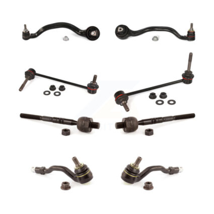 Front Suspension Control Arm Ball Joint Assembly Tie Rod End Link Kit (8Pc) For BMW X5 X6 KTR-100485