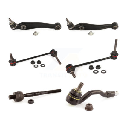 Front Suspension Control Arm Ball Joint Assembly Tie Rod End Link Kit (6Pc) For BMW X5 X6 KTR-100492