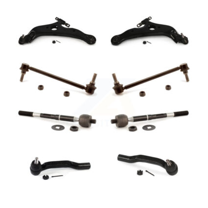 Front Control Arm And Ball Joint Tie Rod End Link Kit (8Pc) For 2004-2010 Toyota Sienna KTR-100555