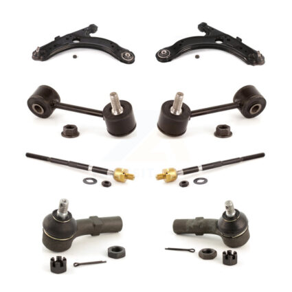 Front Control Arm Ball Joint Tie Rod End Link Kit (8Pc) For Volkswagen Jetta Golf Beetle KTR-100557