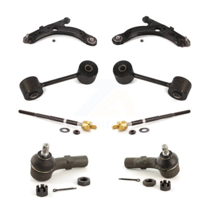 Front Control Arm & Ball Joint Tie Rod End Link Kit (8Pc) For Volkswagen Jetta Golf City KTR-100559