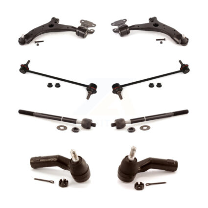 Front Control Arm And Ball Joint Tie Rod End Link Kit (8Pc) For 2010-2013 Mazda 3 Sport KTR-100563