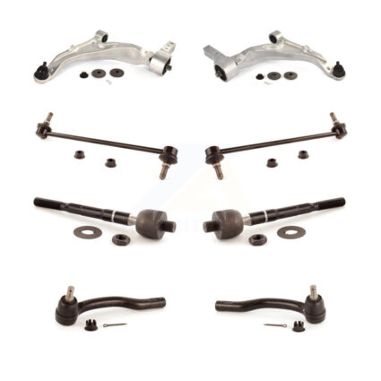 Front Control Arm Ball Joint Assembly Tie Rod End Link Kit (8Pc) For 2007-2013 Acura MDX KTR-100569
