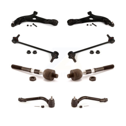 Front Control Arm And Ball Joint Tie Rod End Link Kit (8Pc) For Kia Optima Hyundai Sonata KTR-100574