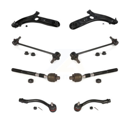 Front Control Arm And Ball Joint Tie Rod End Link Kit (8Pc) For 2012-2017 Hyundai Accent KTR-100577