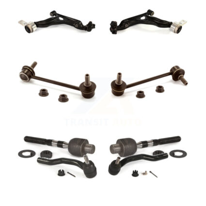 Front Suspension Control Arm Ball Joint Tie Rod End Link Kit (8Pc) For 2009-2013 Mazda 6 KTR-100603