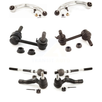 Front Control Arm And Ball Joint Tie Rod End Link Kit (8Pc) For INFINITI G35 Nissan 350Z KTR-100630