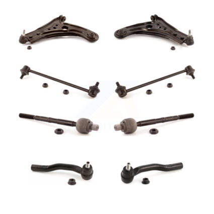 Front Control Arm Ball Joint Tie Rod End Link Kit (8Pc) For Chevrolet Aveo Pontiac Aveo5 KTR-101600