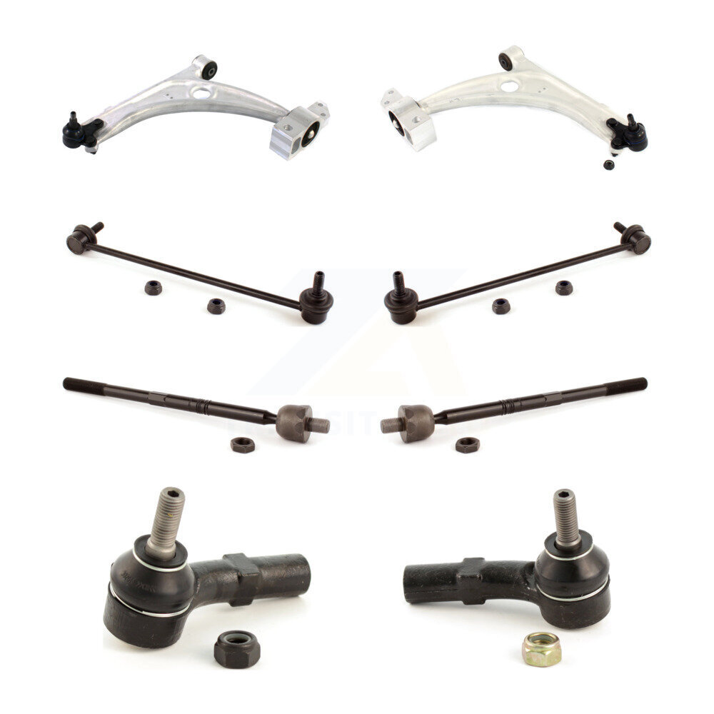 Front Control Arm & Ball Joint Tie Rod End Link Kit (8Pc) For 2006-2010 Volkswagen Passat KTR-101601