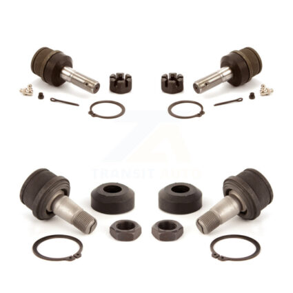 Front Lower & Upper Suspension Ball Joints Kit For Ford F-150 F-250 Bronco F-350 KTR-101816