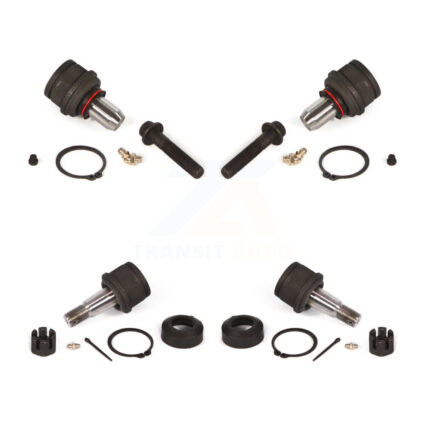 Front Lower & Upper Ball Joints Kit For Ford F-350 Super Duty F-250 Excursion RWD KTR-101818