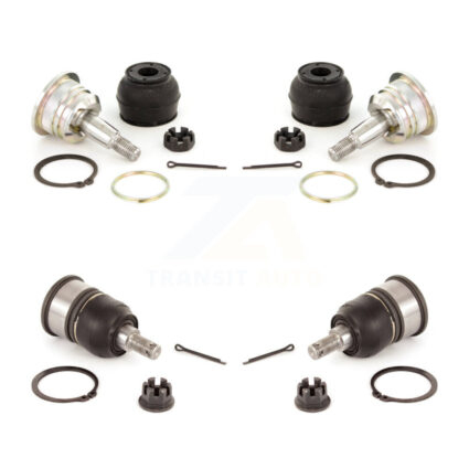 Front Lower & Upper Suspension Ball Joints Kit For Honda Accord Acura TSX KTR-101824