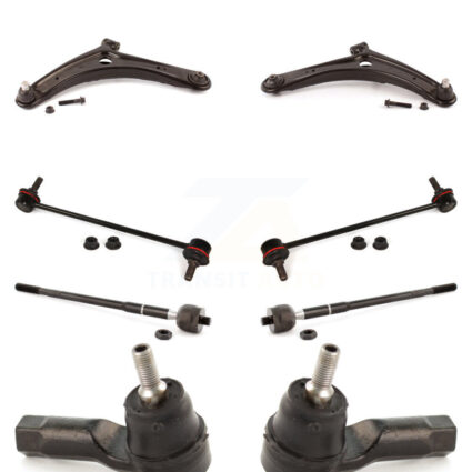 Front Control Arm & Ball Joint Tie Rod End Link Kit (8Pc) For Mitsubishi Lancer Outlander KTR-102945