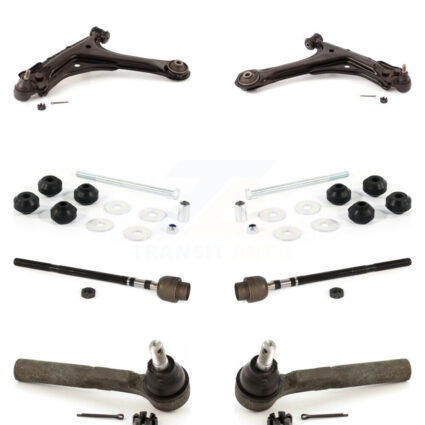 Front Control Arm & Ball Joint Tie Rod End Link Kit (8Pc) For Chevrolet Cavalier Pontiac KTR-103195