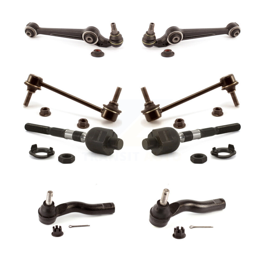 Front Control Arm Ball Joint Tie Rod End Link Kit (8Pc) For 09 Lincoln MKZ From 02 04 KTR-103200
