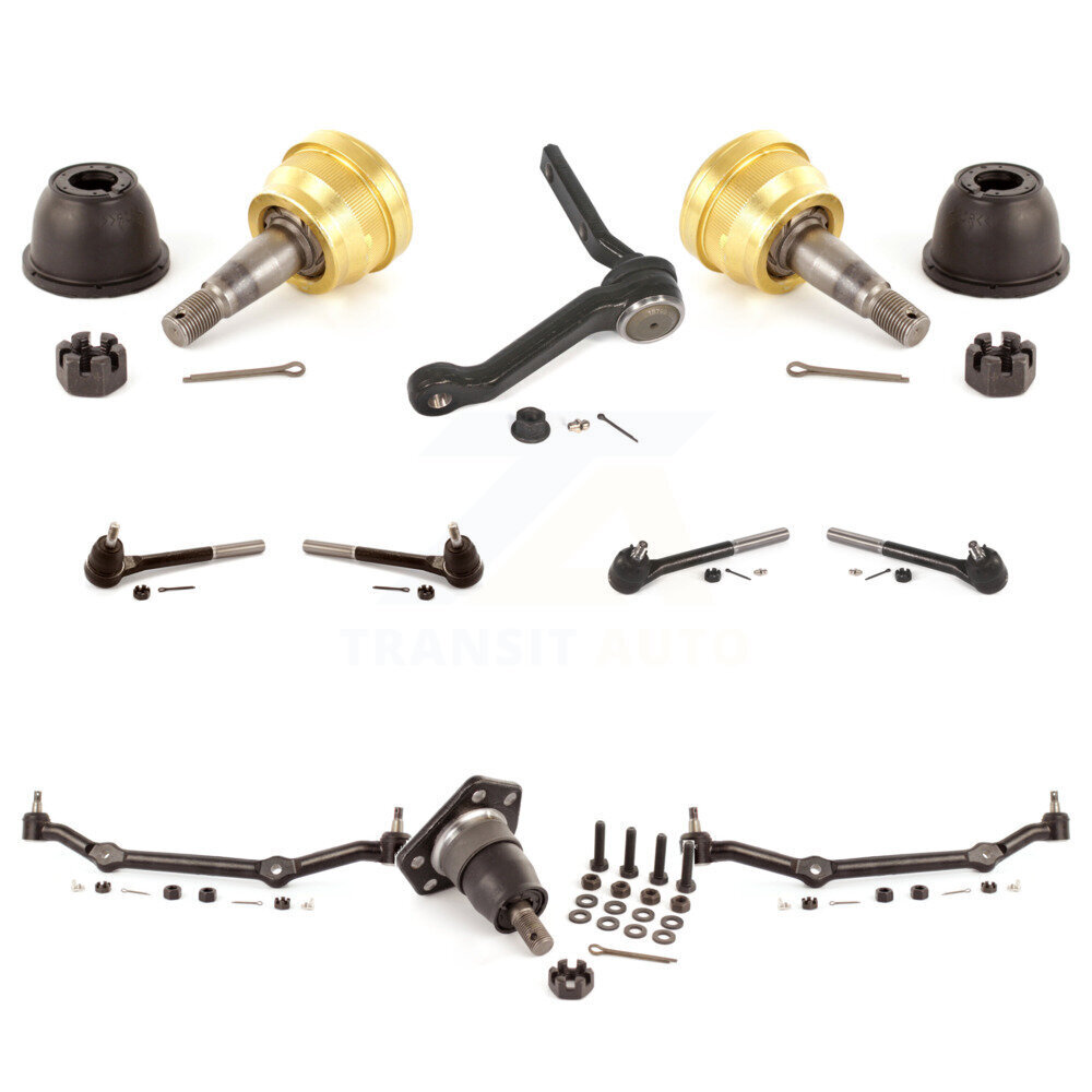 Front Tie Rod End Ball Joints Center link Idler Arm Kit (10Pc) For Chevrolet GMC S10 KTR-103948
