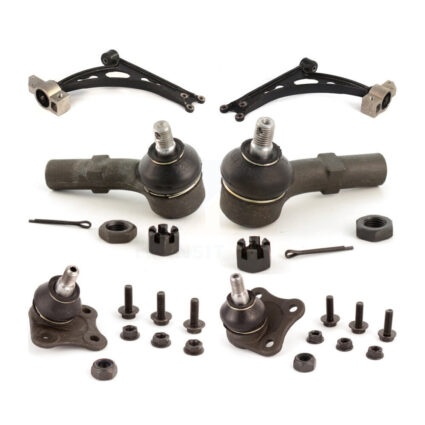 Front Suspension Control Arm Tie Rod End & Ball Joint Kit (6Pc) For Volkswagen Jetta City KTR-103977