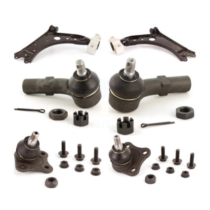 Front Suspension Control Arm Tie Rod End & Ball Joint Kit (6Pc) For Volkswagen Jetta City KTR-103978