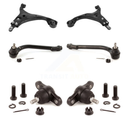 Front Suspension Control Arm With Tie Rod End & Ball Joint Kit (6Pc) For Hyundai Elantra KTR-103990