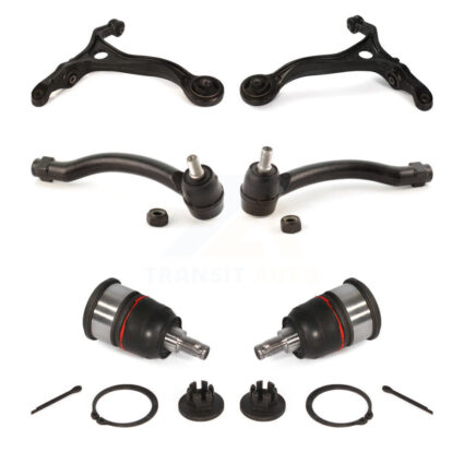 Front Suspension Control Arm With Tie Rod End Ball Joint Kit (6Pc) For 2004-2007 Acura TL KTR-104001
