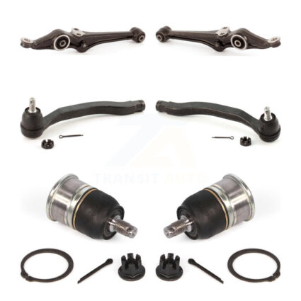 Front Suspension Control Arm Tie Rod End & Ball Joint Kit (6Pc) For Honda Accord Acura TL KTR-104006
