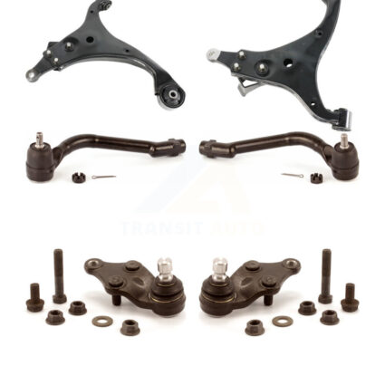 Front Suspension Control Arm Tie Rod End & Ball Joint Kit (6Pc) For Kia Optima GAS engine KTR-104008