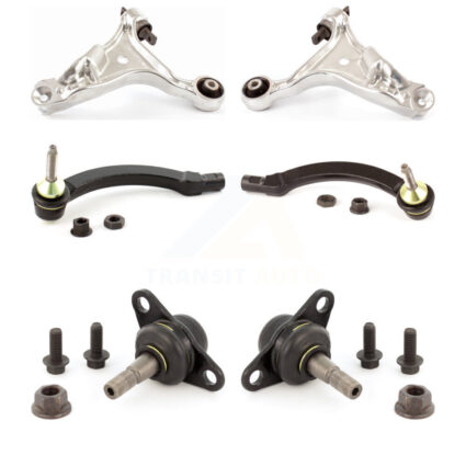 Front Suspension Control Arm With Tie Rod End Ball Joint Kit (6Pc) For 2007 Volvo S60 FWD KTR-104015