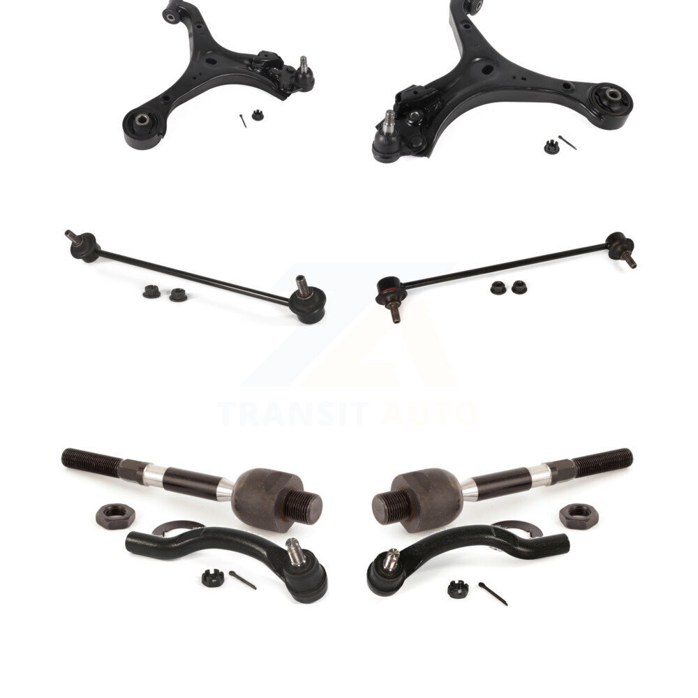 Front Control Arm And Ball Joint Tie Rod End Bar Link Kit (8Pc) For Honda Civic Acura ILX KTR-104454