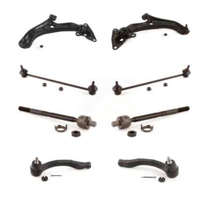 Front Control Arm Ball Joint Assembly Tie Rod End Link Kit (8Pc) For 2009-2014 Honda Fit KTR-104475