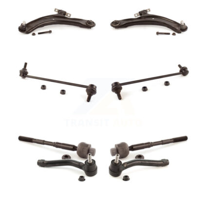 Front Control Arm Ball Joint Assembly Tie Rod End Link Kit (8Pc) For Nissan Rogue Select KTR-104576
