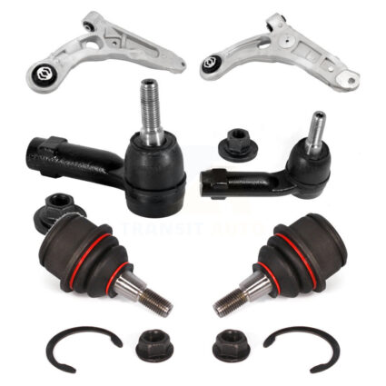 Front Suspension Control Arm Tie Rod End Ball Joint Kit (6Pc) For 2014-2018 Jeep Cherokee KTR-104708