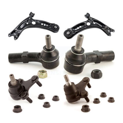 Front Suspension Control Arm Tie Rod End Ball Joint Kit (6Pc) For Volkswagen Jetta Audi R KTR-105137