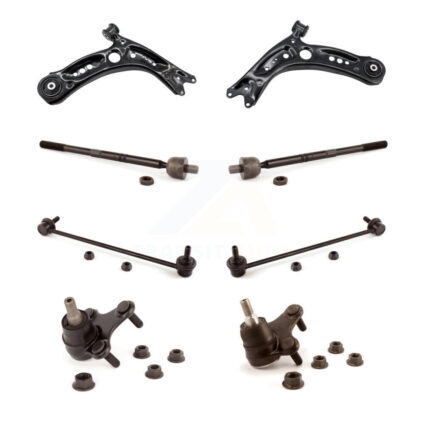 Front Suspension Control Arm Tie Rod End Link Ball Joint Kit (8Pc) For Volkswagen Jetta R KTR-105145