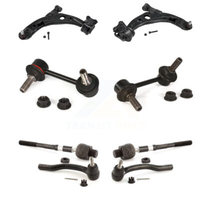 Front Control Arm Ball Joint Assembly Tie Rod End Link Kit (8Pc) For 2007-2015 Mazda CX-9 KTR-105152