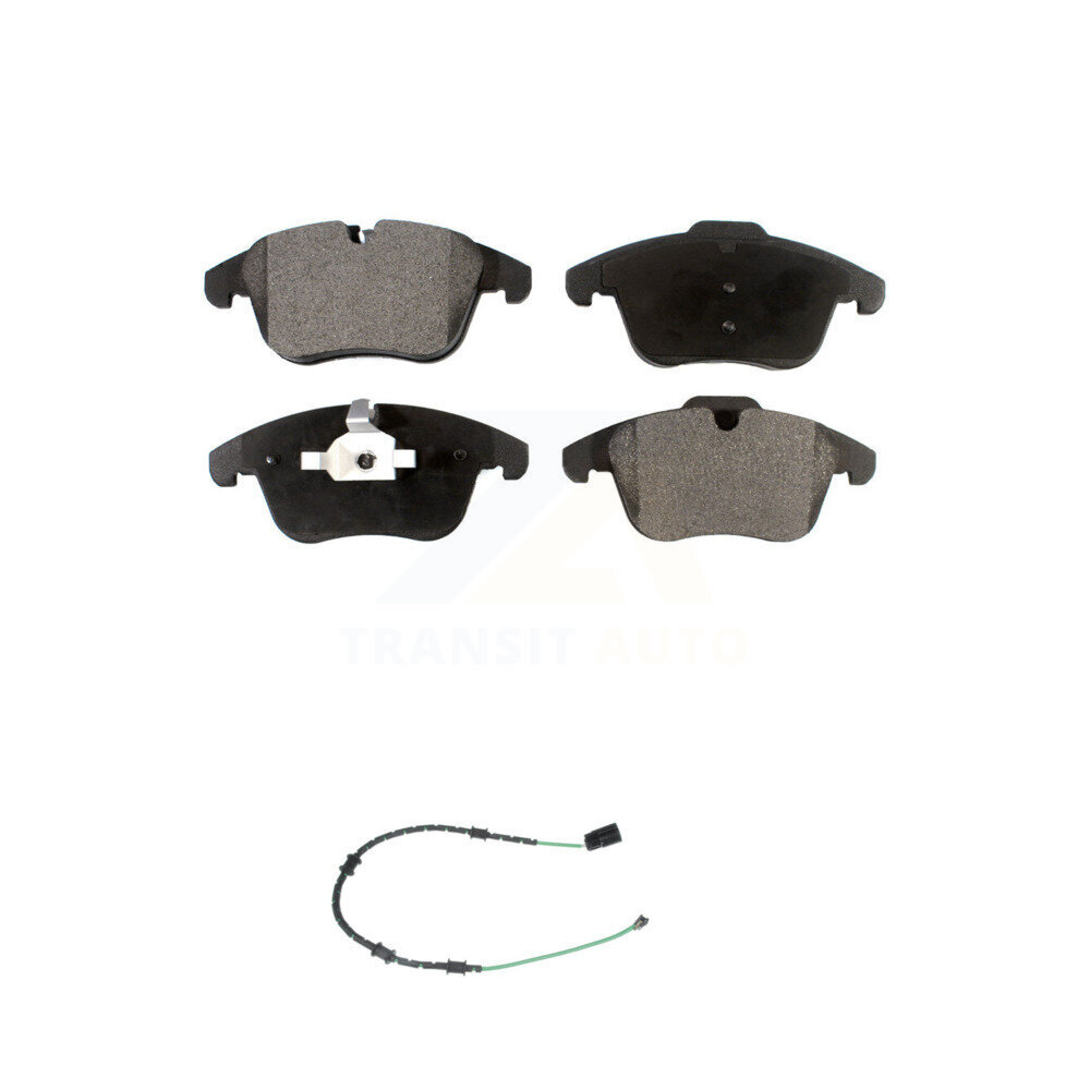 Front Ceramic Brake Pad & Wear Sensor Kit For 13-15 Jaguar XF 2.0L with 356mm Rotor KTW-100028