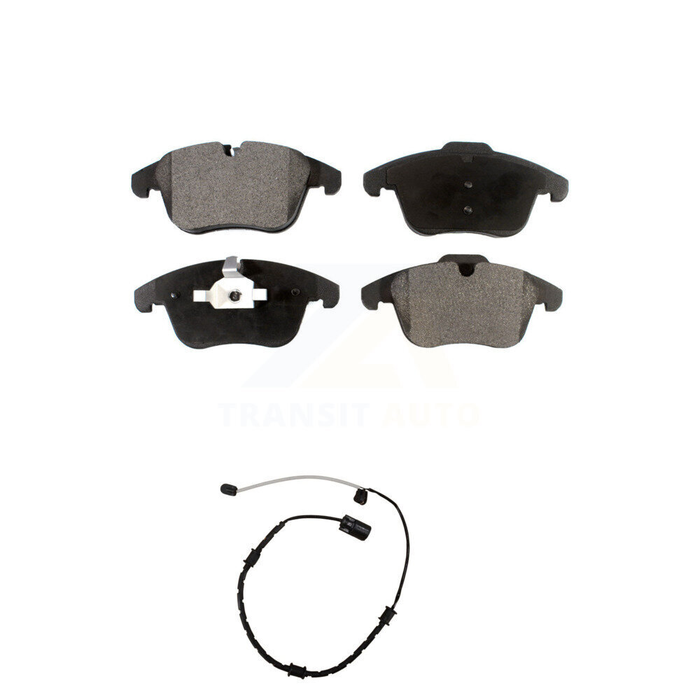 Front Ceramic Brake Pad & Wear Sensor Kit For 2007 Jaguar XK with Composite KTW-100031