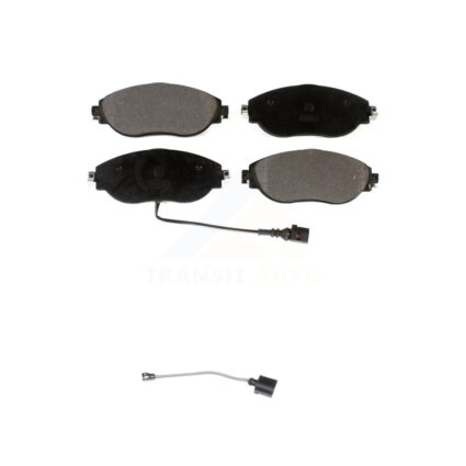 Front Ceramic Brake Pad & Extra Wear Sensor Kit For Volkswagen Tiguan Jetta Audi Q3 GTI R KTW-100057