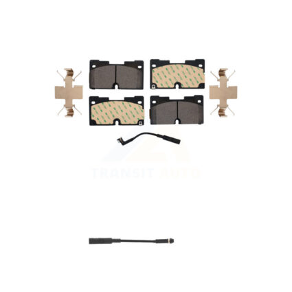 Front Ceramic Brake Pads Extra Wear Sensor Kit For GMC Chevrolet Silverado 1500 Sierra XL KTW-100090